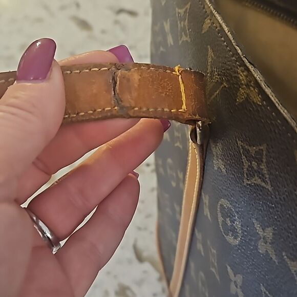 Louis Vuitton Monogram Babylone Tote Bag - Brown - mistery LV Key Chain free - Picture 12 of 14